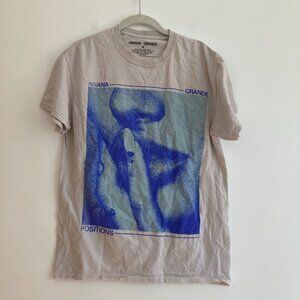 Ariana Grande Positions T Shirt Concert Band Graphic Tee Casual Travel Medium